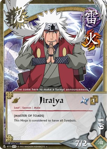 Jiraiya — Naruto CCG card n977