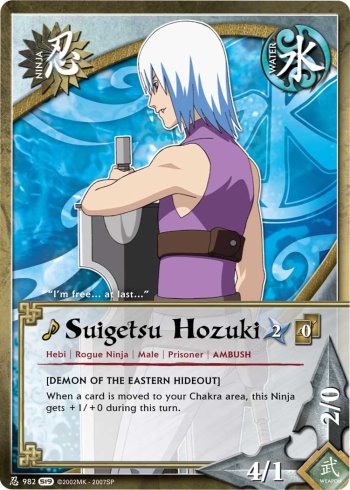 Suigetsu Hozuki — Naruto CCG card n982