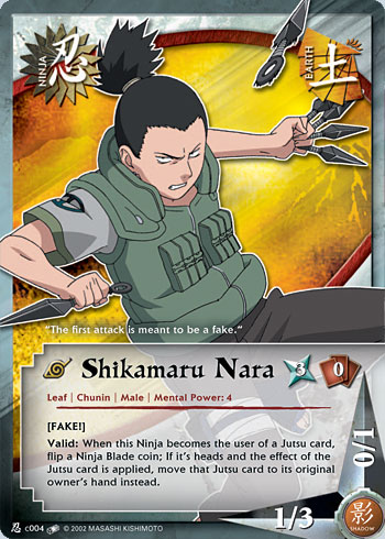 Shikamaru Nara Nc004 — Naruto CCG card nC004