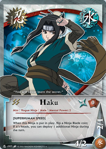 Haku Nc007 — Naruto CCG card nC007