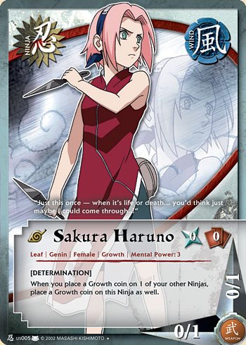 Sakura Haruno Nus005 — Naruto CCG card nUS005