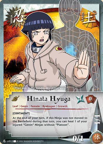 Hinata Hyuga Nus012 — Naruto CCG card nUS012