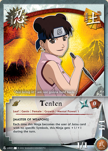 Tenten Nus021 — Naruto CCG card nUS021