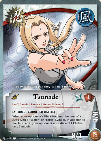 Tsunade Nus029 — Naruto CCG card nUS029