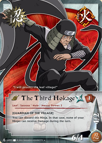 The Third Hokage Nus031 — Naruto CCG card nUS031