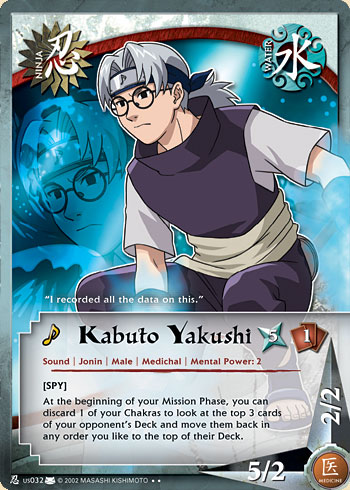 Kabuto Yakushi Nus032 — Naruto CCG card nUS032