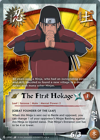The First Hokage Nus041 — Naruto CCG card nUS041