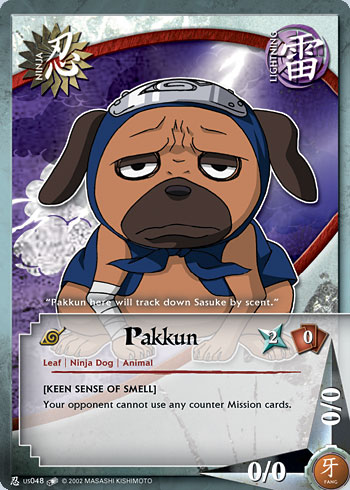 Pakkun Nus048 — Naruto CCG card nUS048