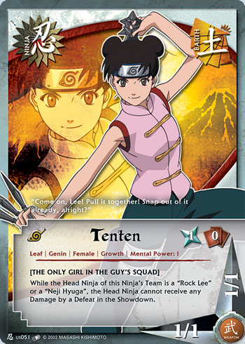 Tenten Nus051 — Naruto CCG card nUS051