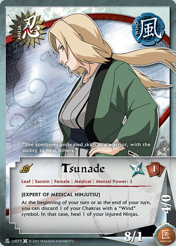Tsunade Nus077 — Naruto CCG card nUS077