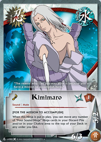 Kimimaro Nus080 — Naruto CCG card nUS080