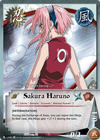 Sakura Haruno Nus092 — Naruto CCG card nUS092