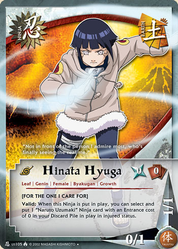 Hinata Hyuga Nus105 — Naruto CCG card nUS105