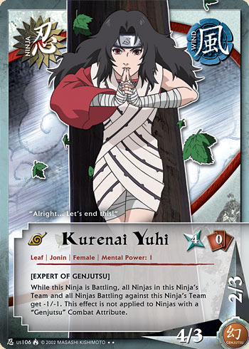 Kurenai Yuhi Nus106 — Naruto CCG card nUS106