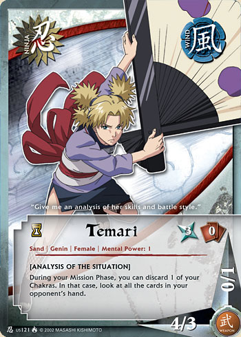 Temari Nus121 — Naruto CCG card nUS121