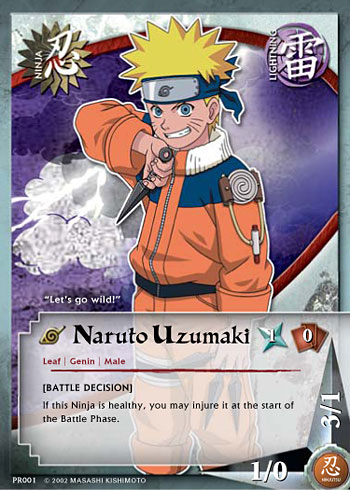 Naruto Uzumaki Pr001 — Naruto CCG card pr001