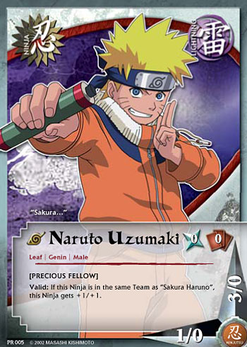 Naruto Uzumaki Pr005 — Naruto CCG card pr005