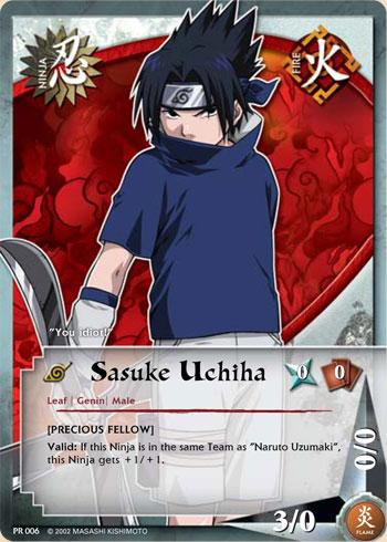 Sasuke Uchiha Pr006 — Naruto CCG card pr006