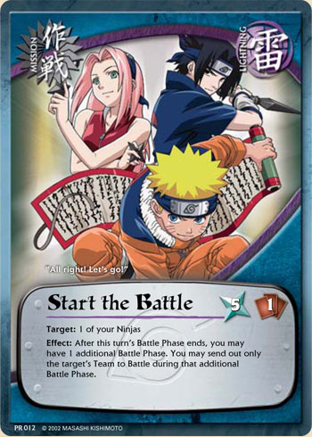 Start the Battle Pr012 — Naruto CCG card pr012