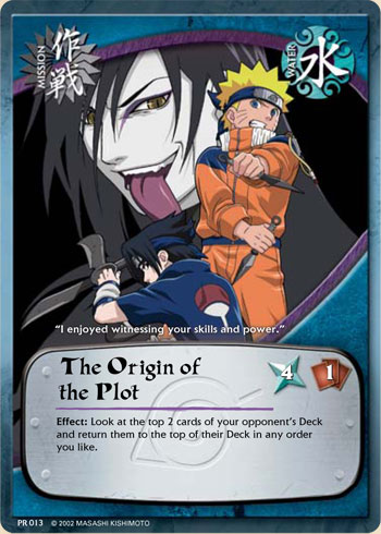 The Origin of the Plot Pr013 — Naruto CCG card pr013
