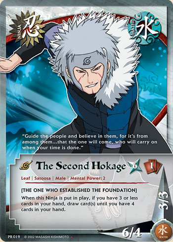 The Second Hokage Pr019 — Naruto CCG card pr019
