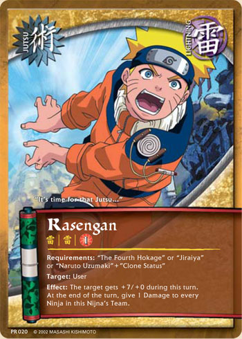 Rasengan Pr020 — Naruto CCG card pr020