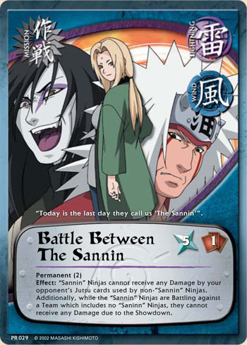 Battle Between the Sannin pr029 — Naruto CCG card pr029