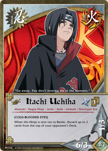 Itachi Uchiha Pr036 — Naruto CCG card pr036