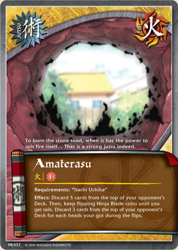 Amaterasu Pr037 — Naruto CCG card pr037