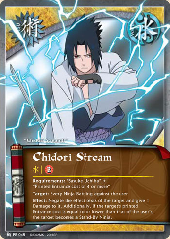 Chidori Stream Pr045 — Naruto CCG card pr045