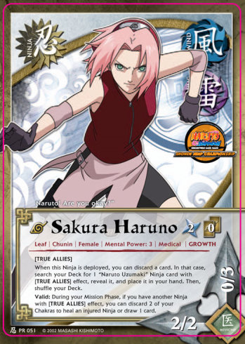 Sakura Haruno Pr051 — Naruto CCG card pr051