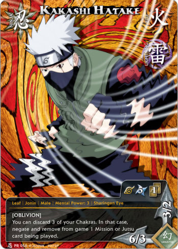 Kakashi Hatake Pr056 — Naruto CCG card pr056