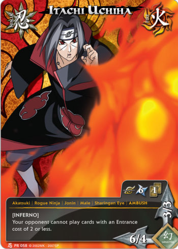 Itachi Uchiha Pr058 — Naruto CCG card pr058