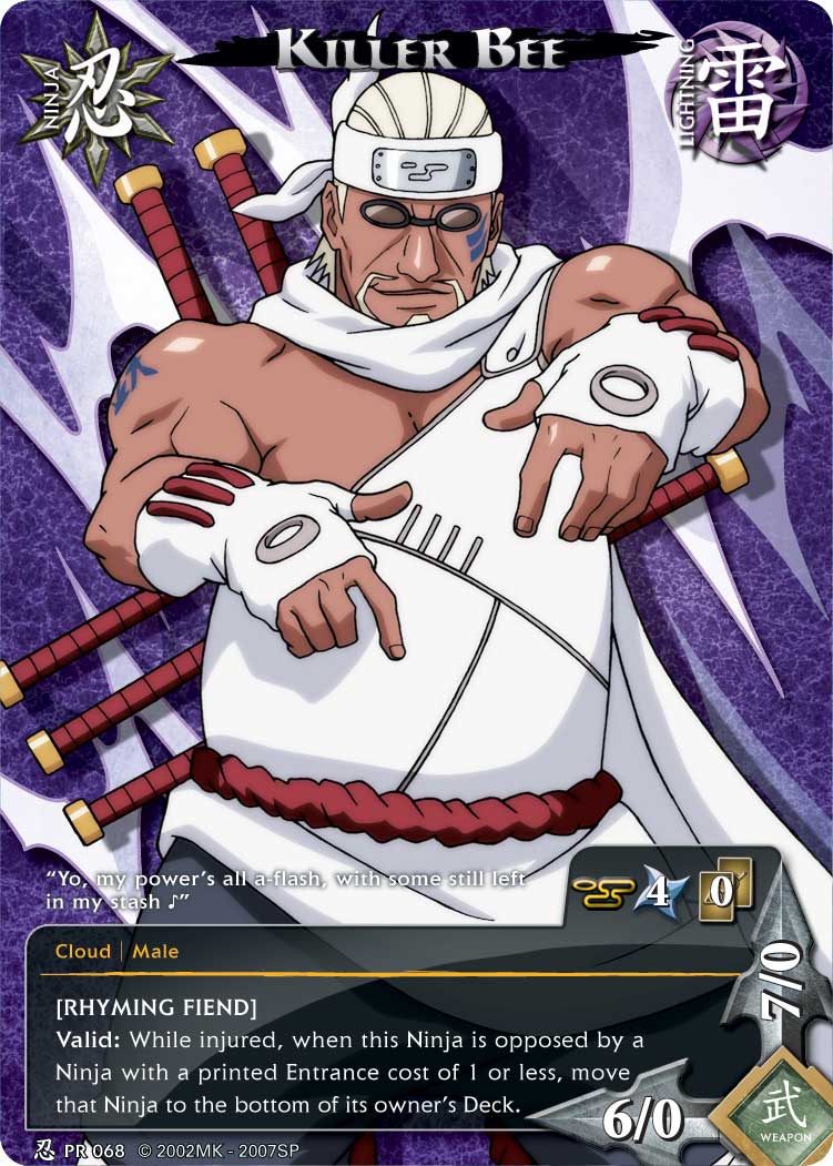 Killer Bee pr068 — Naruto CCG card pr068