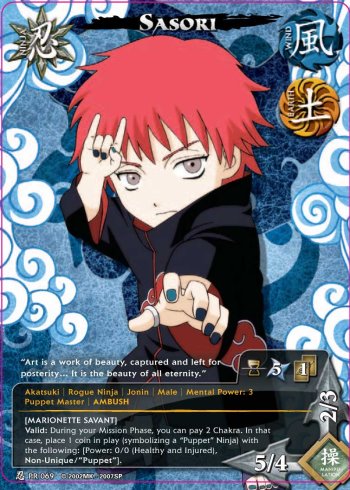Sasori PR069 — Naruto CCG card pr069
