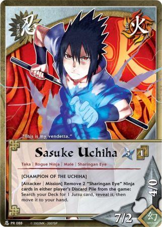 Sasuke Uchiha PR088 — Naruto CCG card pr088
