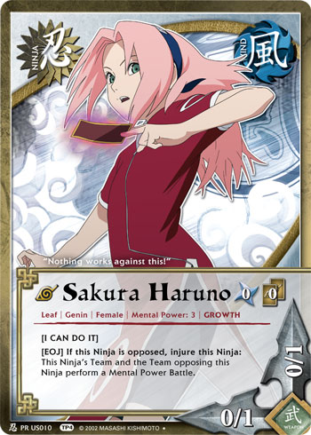 Sakura Haruno PRUS010 — Naruto CCG card prUS010b