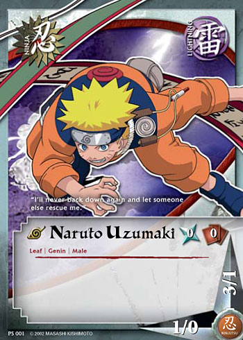 Naruto Uzumaki Ps001 — Naruto CCG card ps001