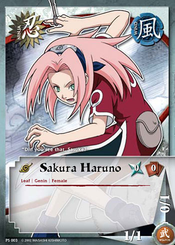 Sakura Haruno Ps003 — Naruto CCG card ps003