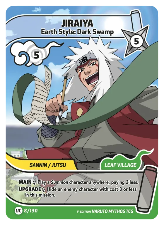 Jiraiya — Earth Style: Dark Swamp — Naruto Mythos card KS-008