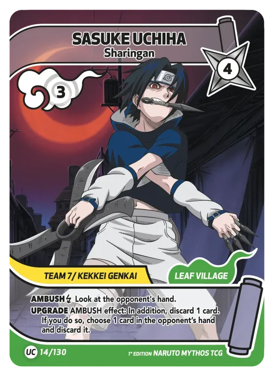 Sasuke Uchiha — Sharingan — Naruto Mythos card KS-014