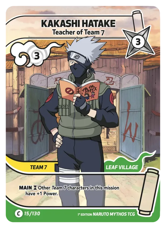 Kakashi Hatake — Teacher of Team 7 — Naruto Mythos card KS-015