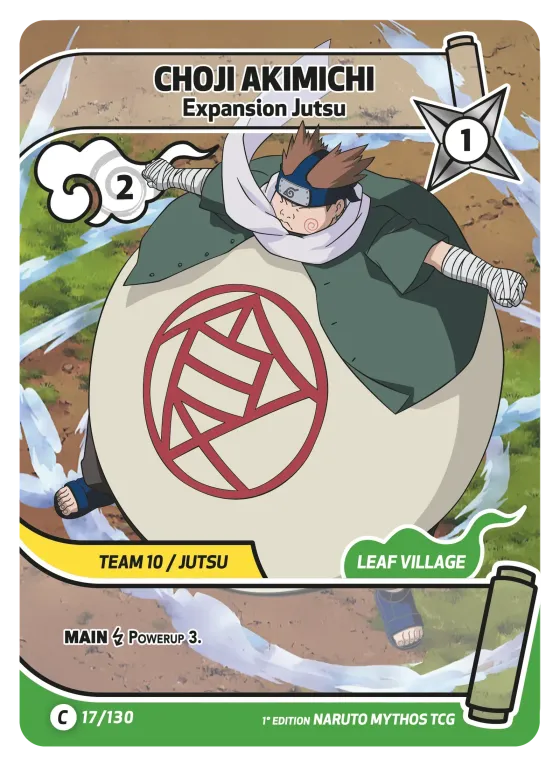 Choji Akimichi — Expansion Jutsu — Naruto Mythos card KS-017