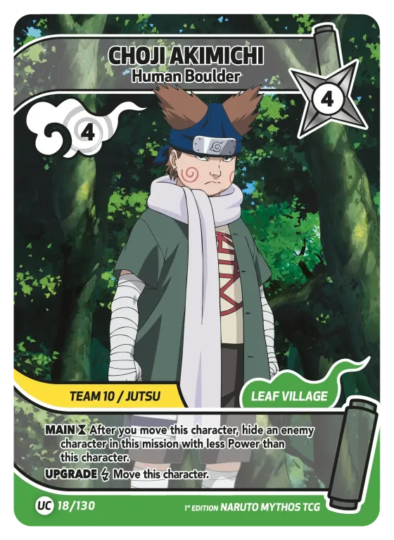 Choji Akimichi — Human Boulder — Naruto Mythos card KS-018