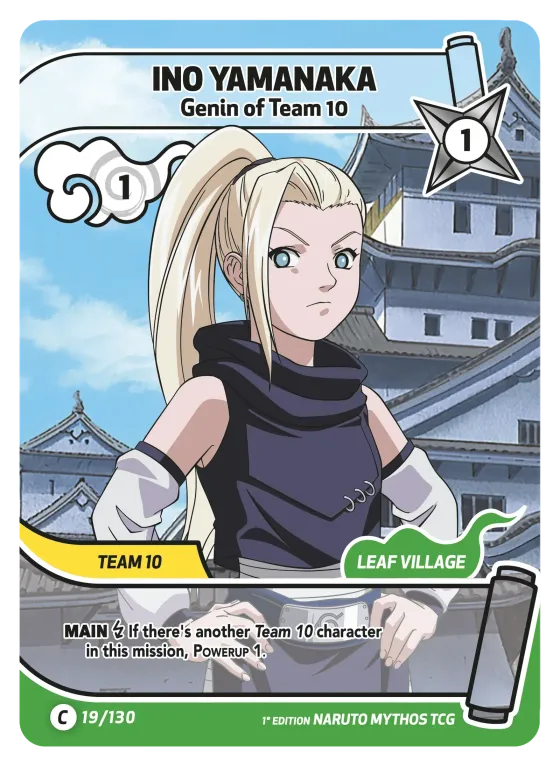 Ino Yamanaka — Genin of Team 10 — Naruto Mythos card KS-019