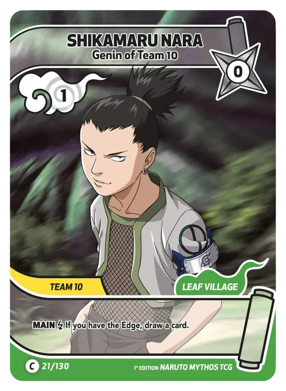 Shikamaru Nara — Genin of Team 10 — Naruto Mythos card KS-021