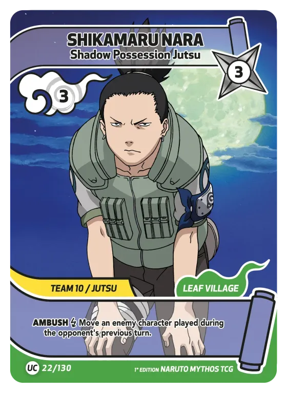 Shikamaru Nara — Shadow Possession Jutsu — Naruto Mythos card KS-022