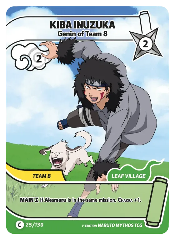 Kiba Inuzuka — Genin of Team 8 — Naruto Mythos card KS-025