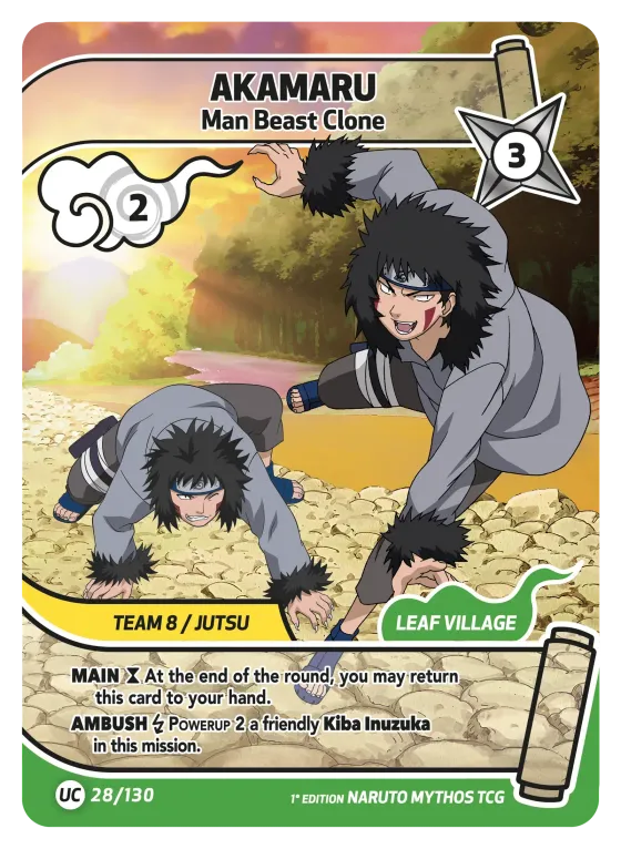 Akamaru — Man Beast Clone — Naruto Mythos card KS-028