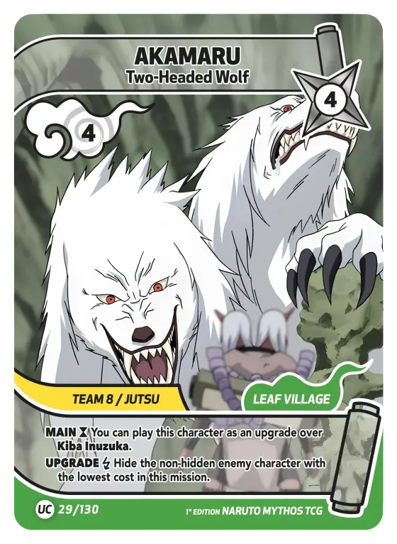 Akamaru — Two-Headed Wolf — Naruto Mythos card KS-029